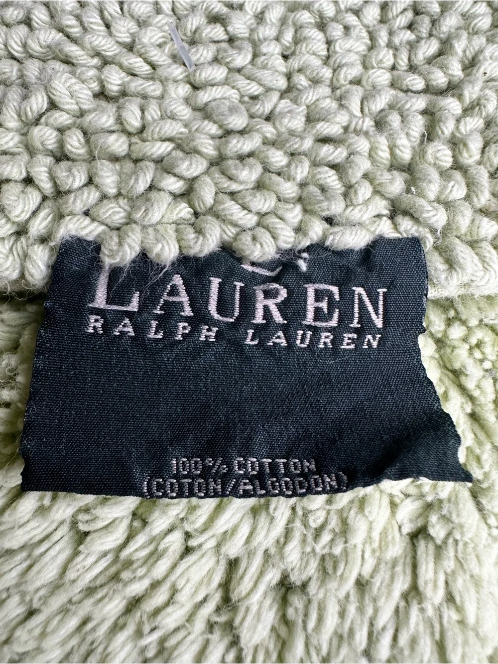 Lauren Ralph Lauren sage green bath mat 25X18 inch NWOT